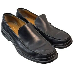 Cole Haan Nike Air Loafer Dress Shoes Mens 13M Black Leather Slip On Comfort